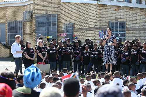 Meghan Markle reaches teen girls in troubled South African township