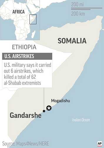62 Dead In U.S. Airstrikes Against Somalia Extremists