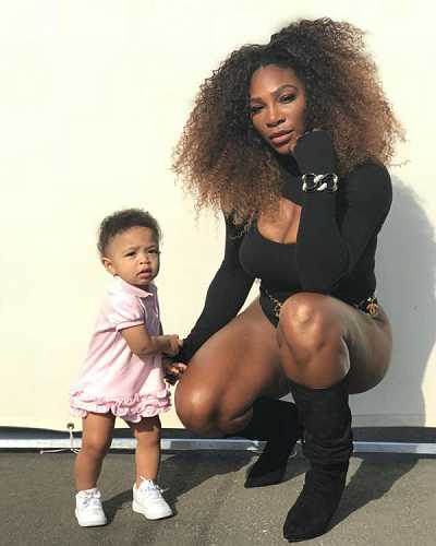 Serena Williams Posts Pic with Baby Olympia, Fans See Daughter Inherited Mom’s Legs