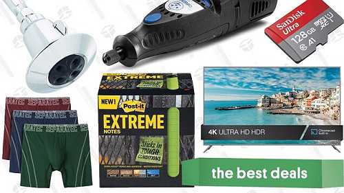 Saturday's Best Deals: Pumpkin Carving Dremel, $17 Shower Head, 4K TVs, and More