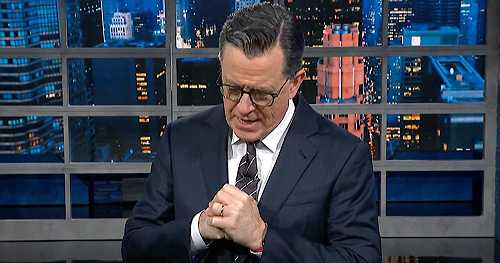 Stephen Colbert Offers Up A Scathing 3-Word Prayer For Donald Trump