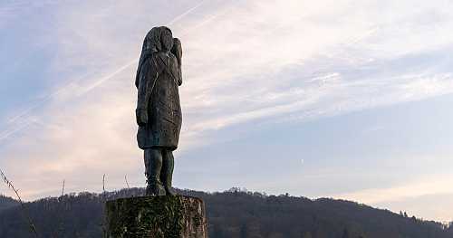 Melania Trump statue in her native Slovenia disappears, after previous one was set on fire