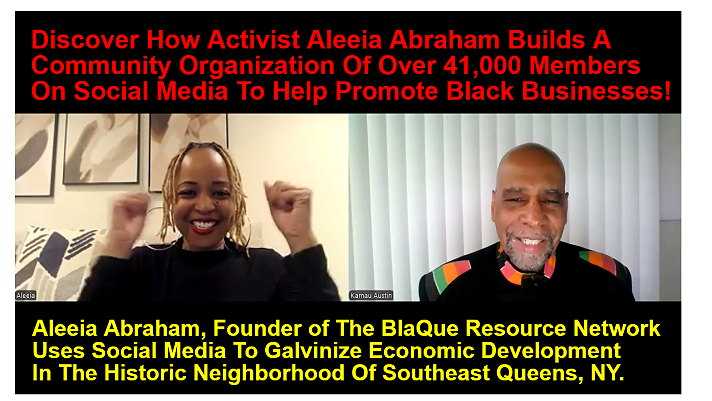 Get The Scoop On How Aleeia Abraham Built an Over 41,000 Social Media Organization To Promote Black...