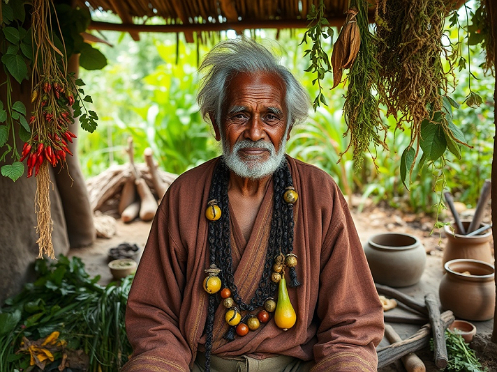 Here are poetic chants inspired by the wise elder in the image. Each one is written as a short,...
