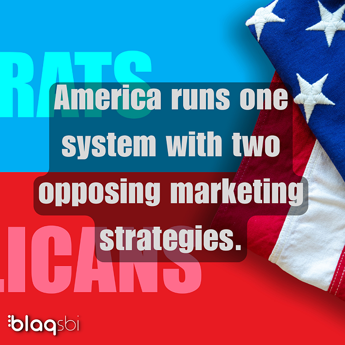 America runs one system with two opposing marketing strategies.