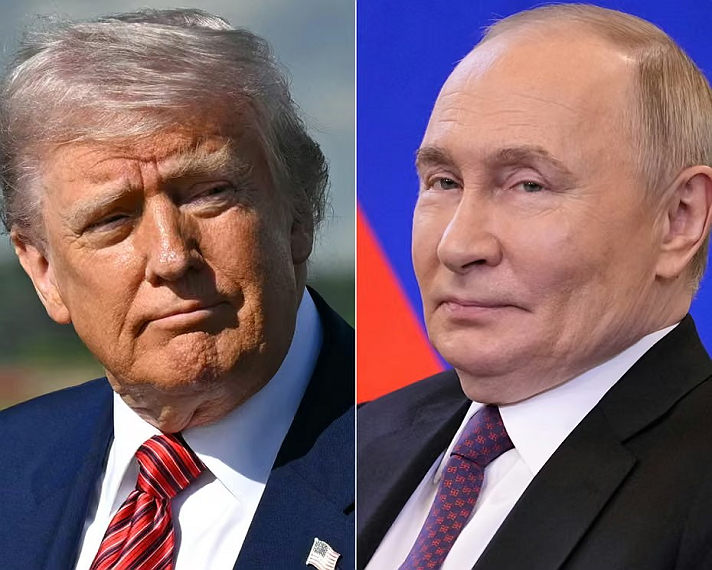 President Donald Trump appeared to mix up Russia with Alaska ahead of his meeting with 🇷🇺...